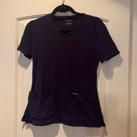 Jaanuu Tops Jaanuu Navy Blue Scrub Top Poshmark